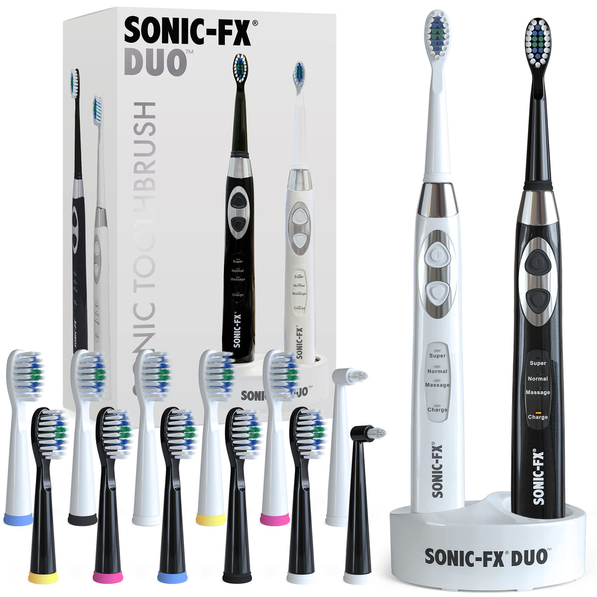 Rechargeable Electric Toothbrush Set with 14 Brush Heads A960
