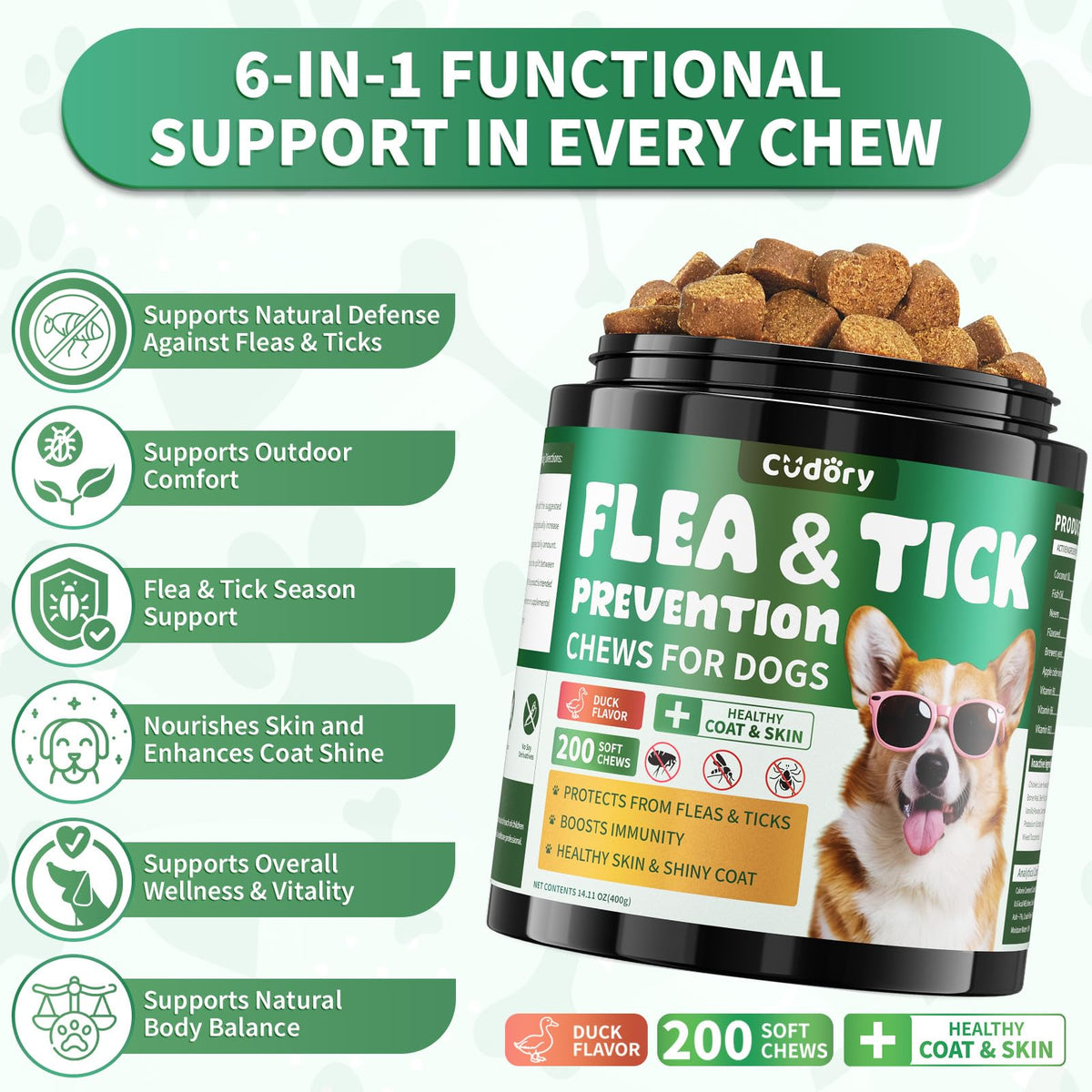 Flea and Tick Prevention for Dogs Chewables Q974884