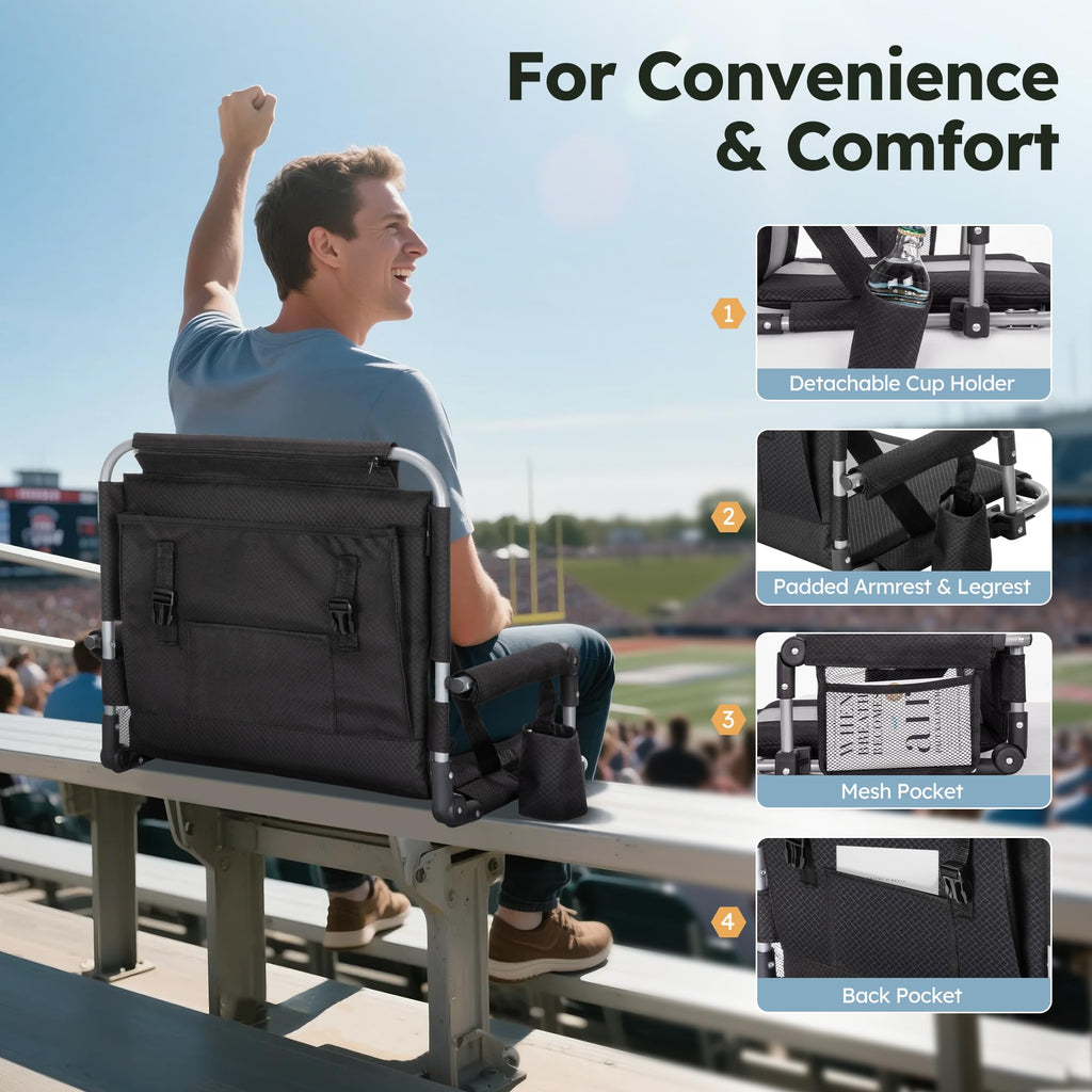 2 Pack Folding Stadium Seats Y80072