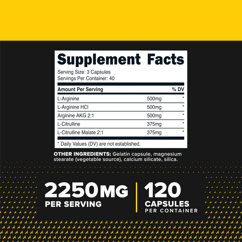 Nitric Oxide Booster 120 Capsules U56431