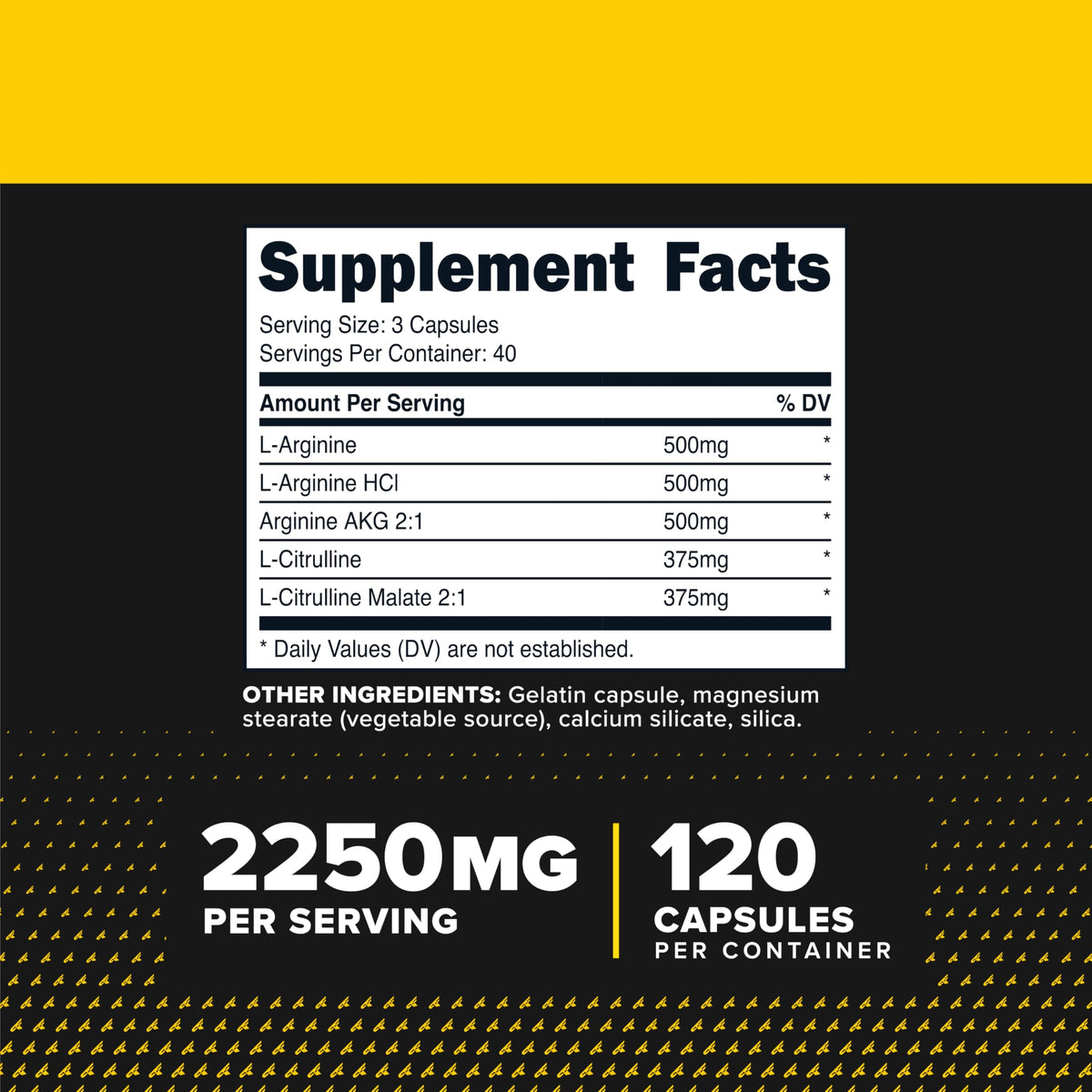 Nitric Oxide Booster 120 Capsules U56431
