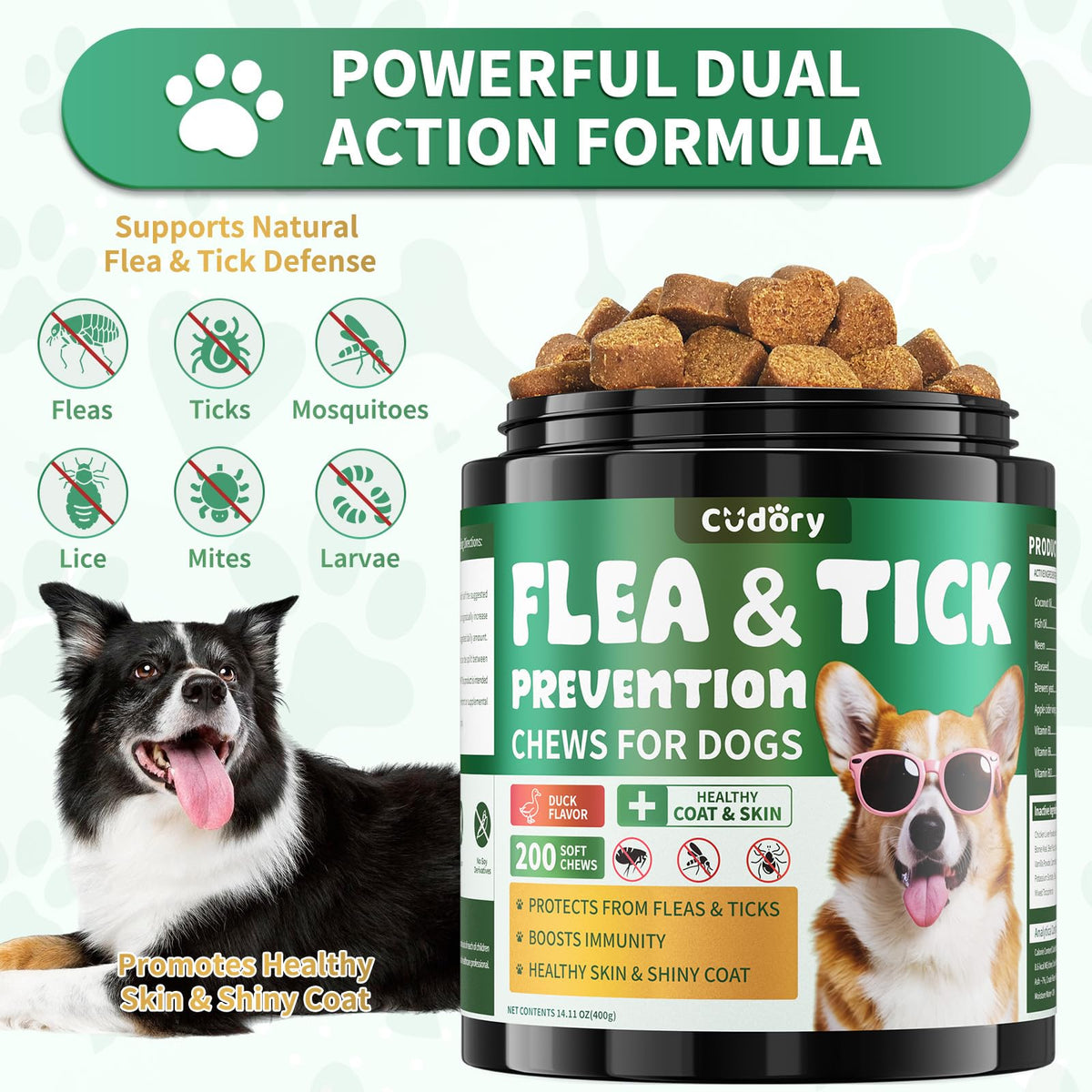 Flea and Tick Prevention for Dogs Chewables Q974884