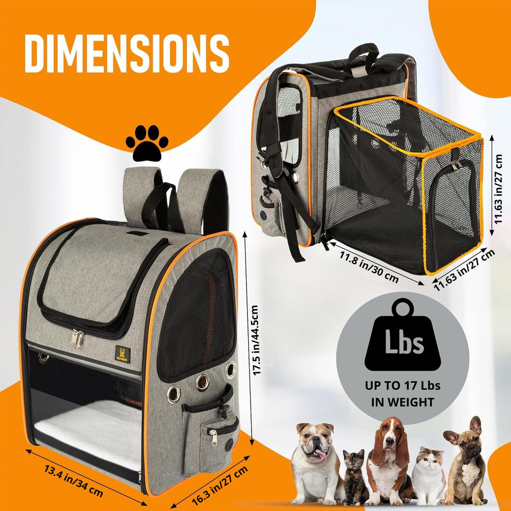 Expandable Breathable Mesh Cat Backpack Carrier N763