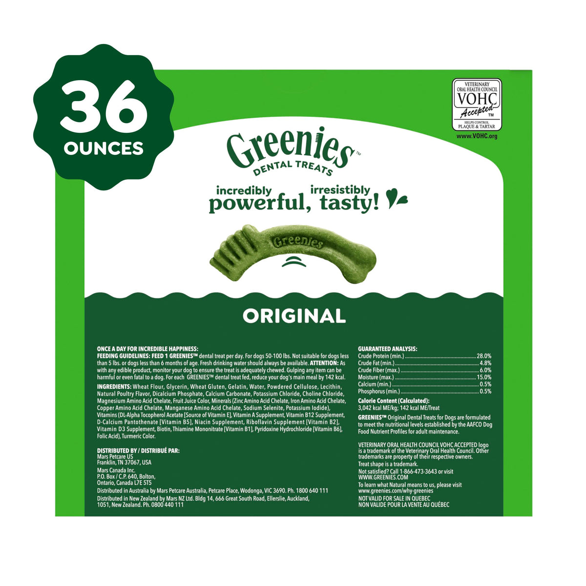 Large Natural Dental Dog Treats, 24 Count N2264