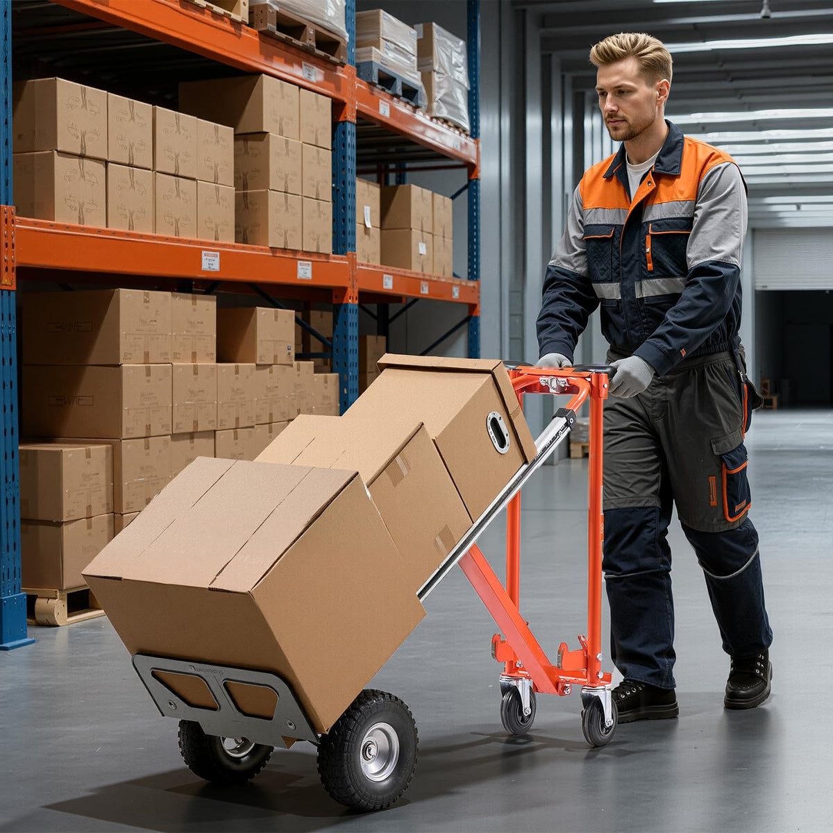 4 in 1 Hand Truck Dolly 1000 lbs Load Capacity W256