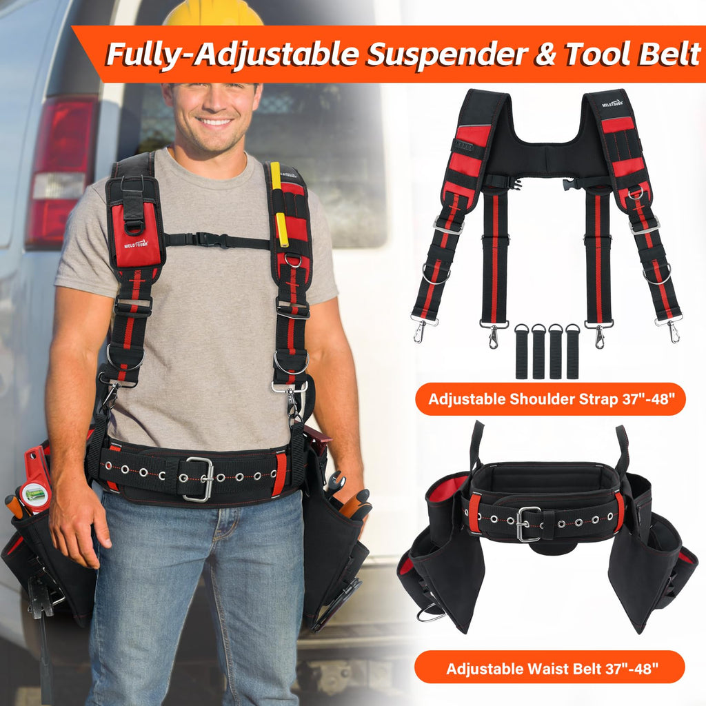 Tool Belt with Suspenders and Tool Pouch J979