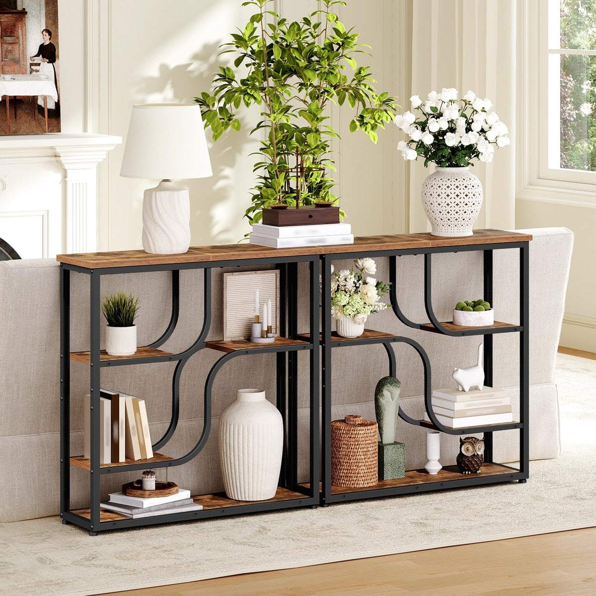 29.5" 5-Tier Narrow Console Table E411