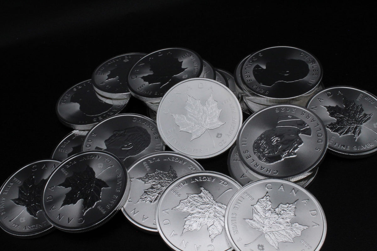 1 oz Canadian Maple Leaf Silver Coins M947