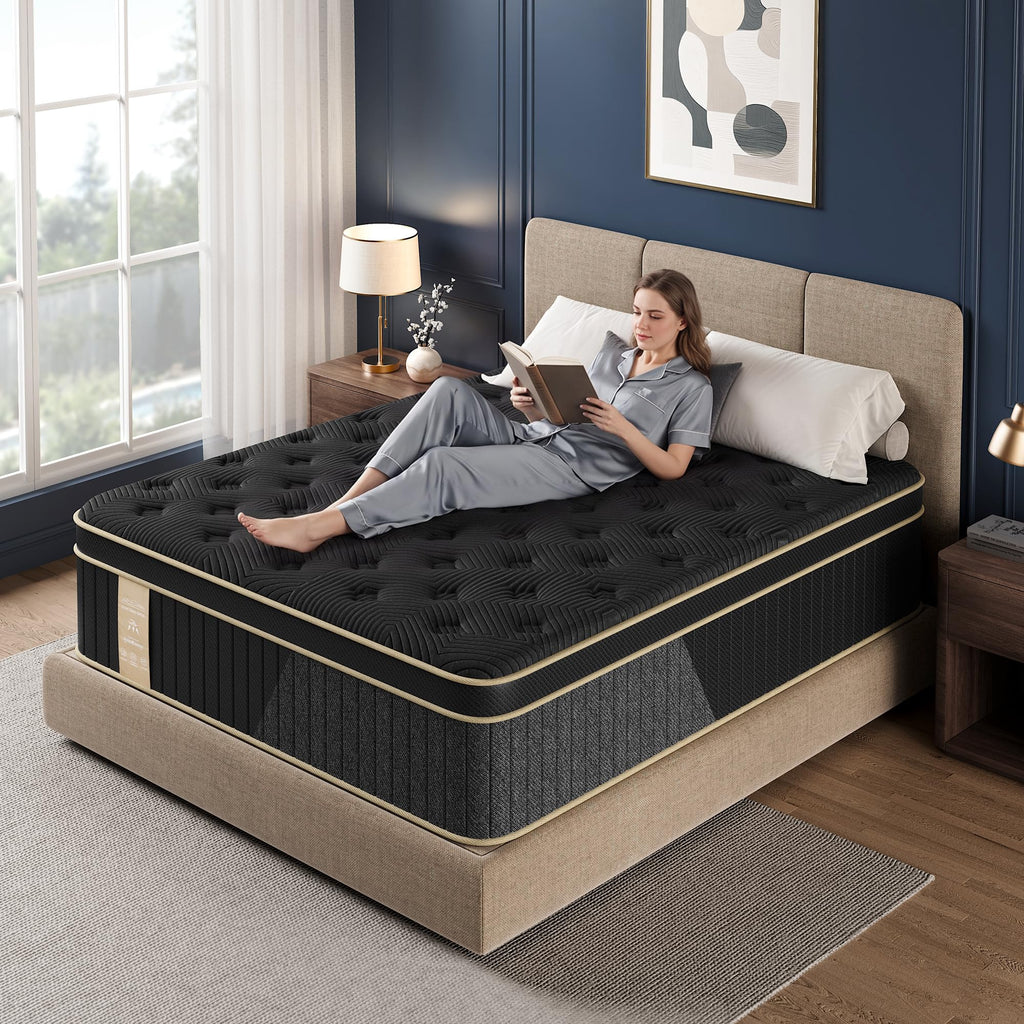 Queen Size 12 Inch Hybrid Medium Firm Mattress N194055