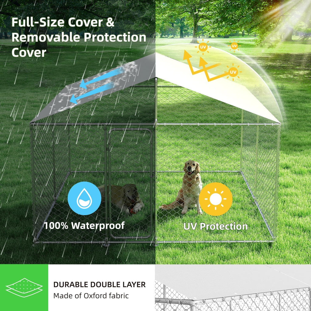 10x10 ft Heavy Duty Outdoor Dog Kennel D816265