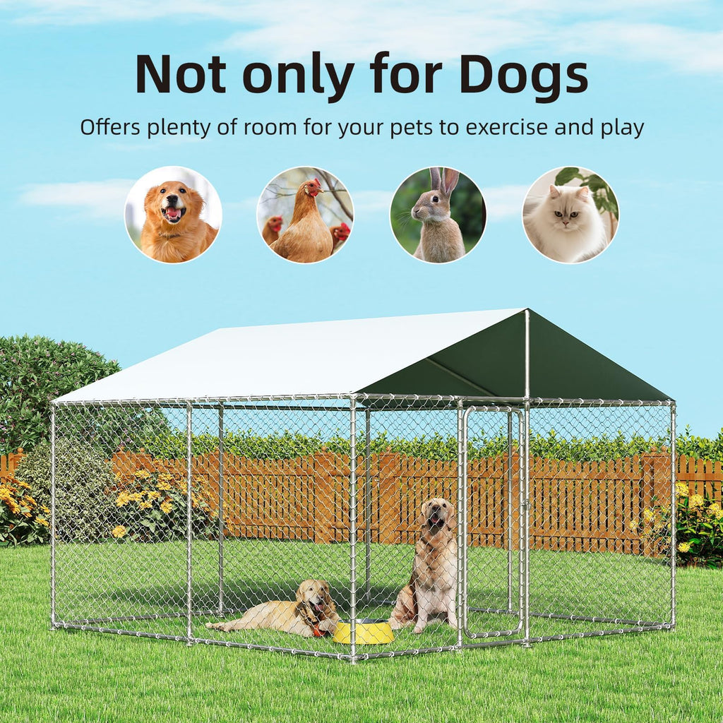 10x10 ft Heavy Duty Outdoor Dog Kennel D816265