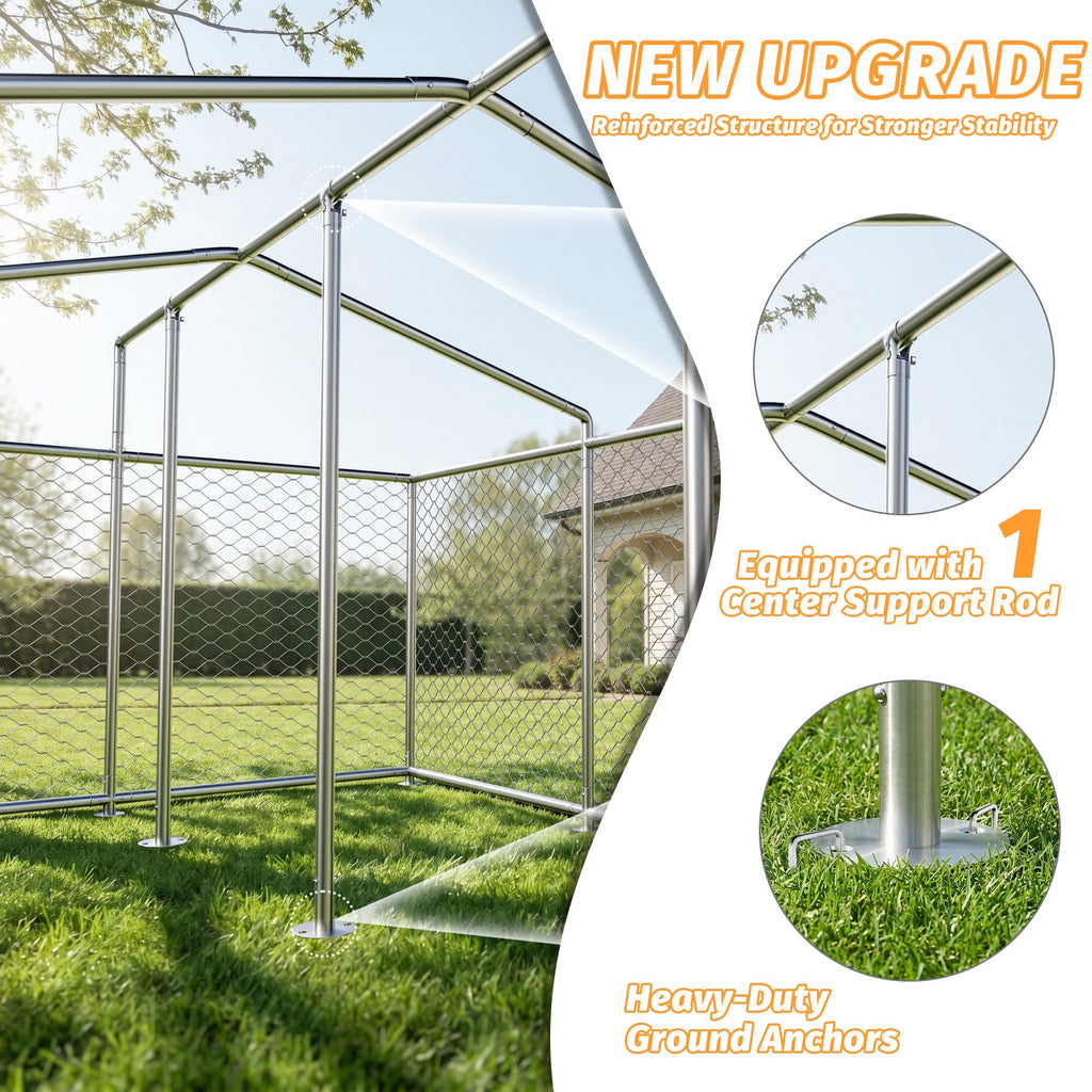 10x10 ft Heavy Duty Outdoor Dog Kennel D816265