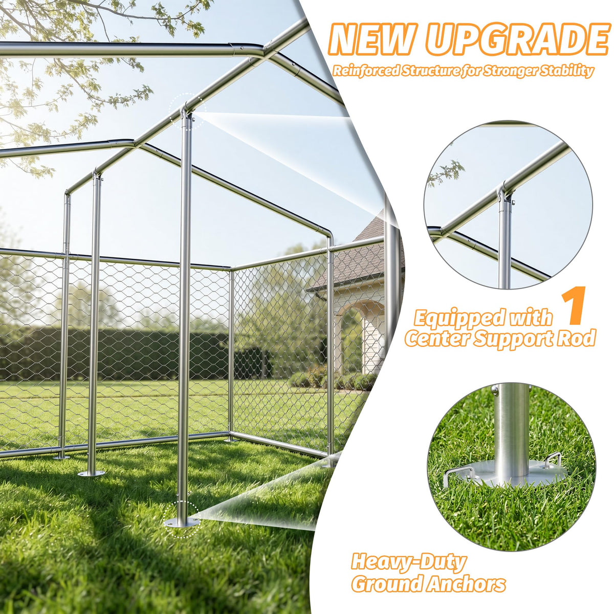 10x10 ft Heavy Duty Outdoor Dog Kennel D816265