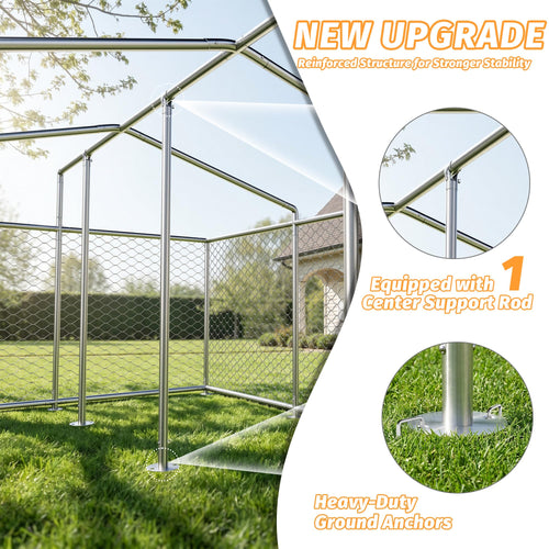 10x10 ft Heavy Duty Outdoor Dog Kennel D816265